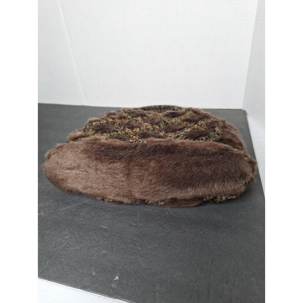 Vintage Isabella's Journey Brown Faux Fur And Sequin Bag NWOT - Picture 12 of 12